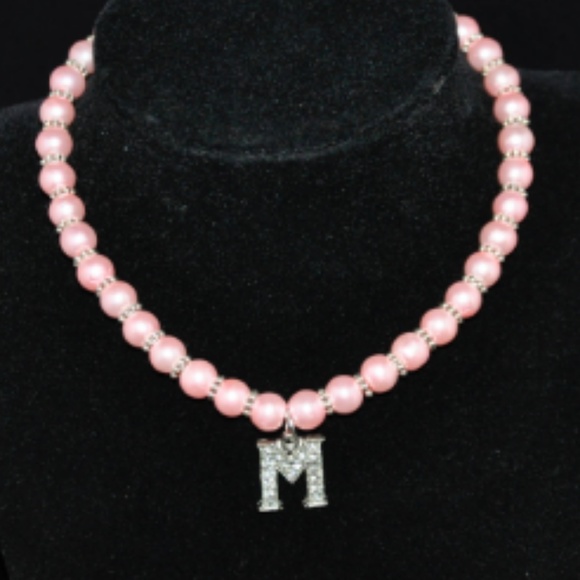 Pink Pearl Necklace with Charm - Picture 1 of 3